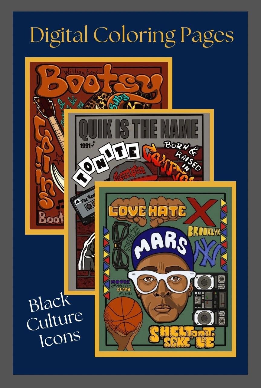 Black Culture Digital Coloring Pages