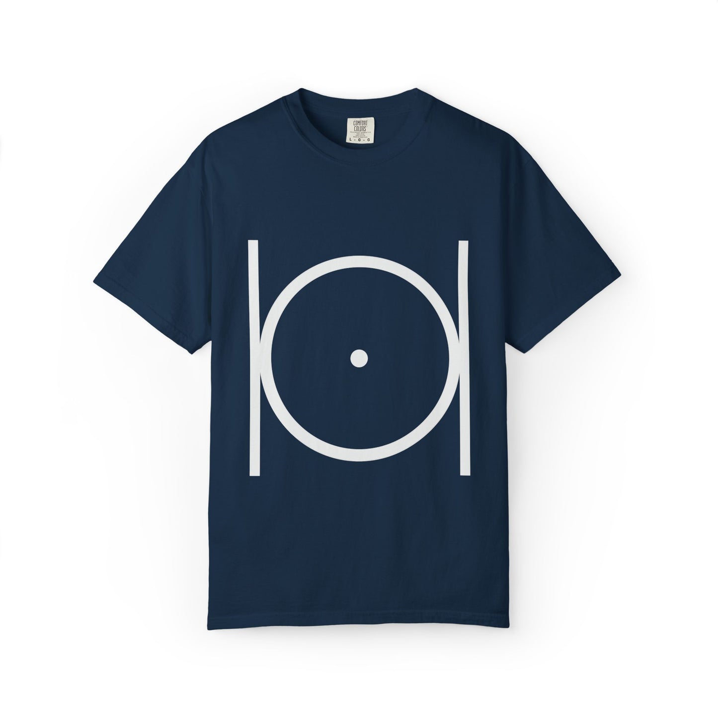Point within a Circle & Parallel Lines Graphic Tee