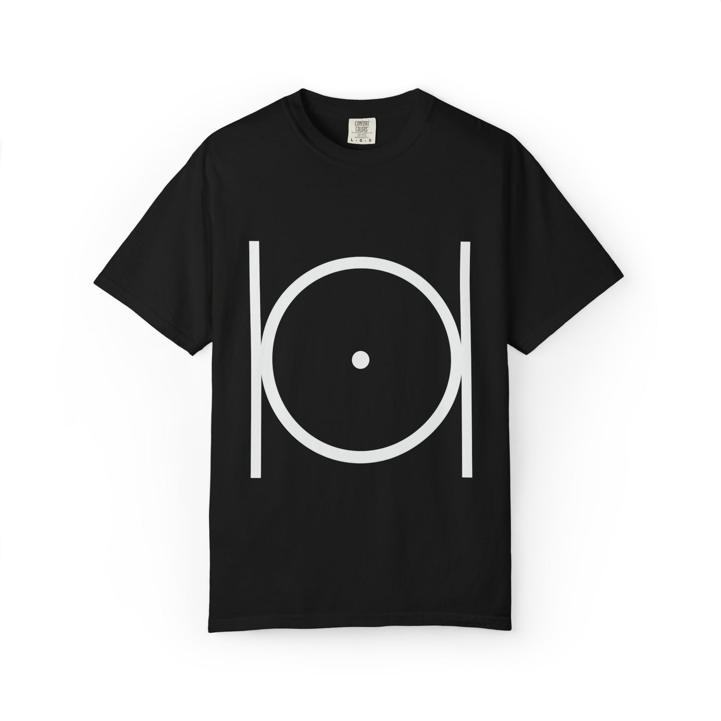 Point within a Circle & Parallel Lines Graphic Tee