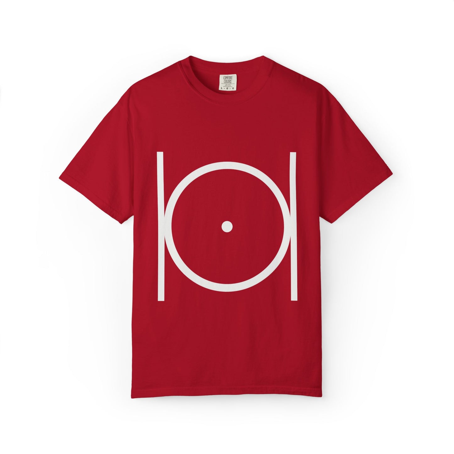 Point within a Circle & Parallel Lines Graphic Tee
