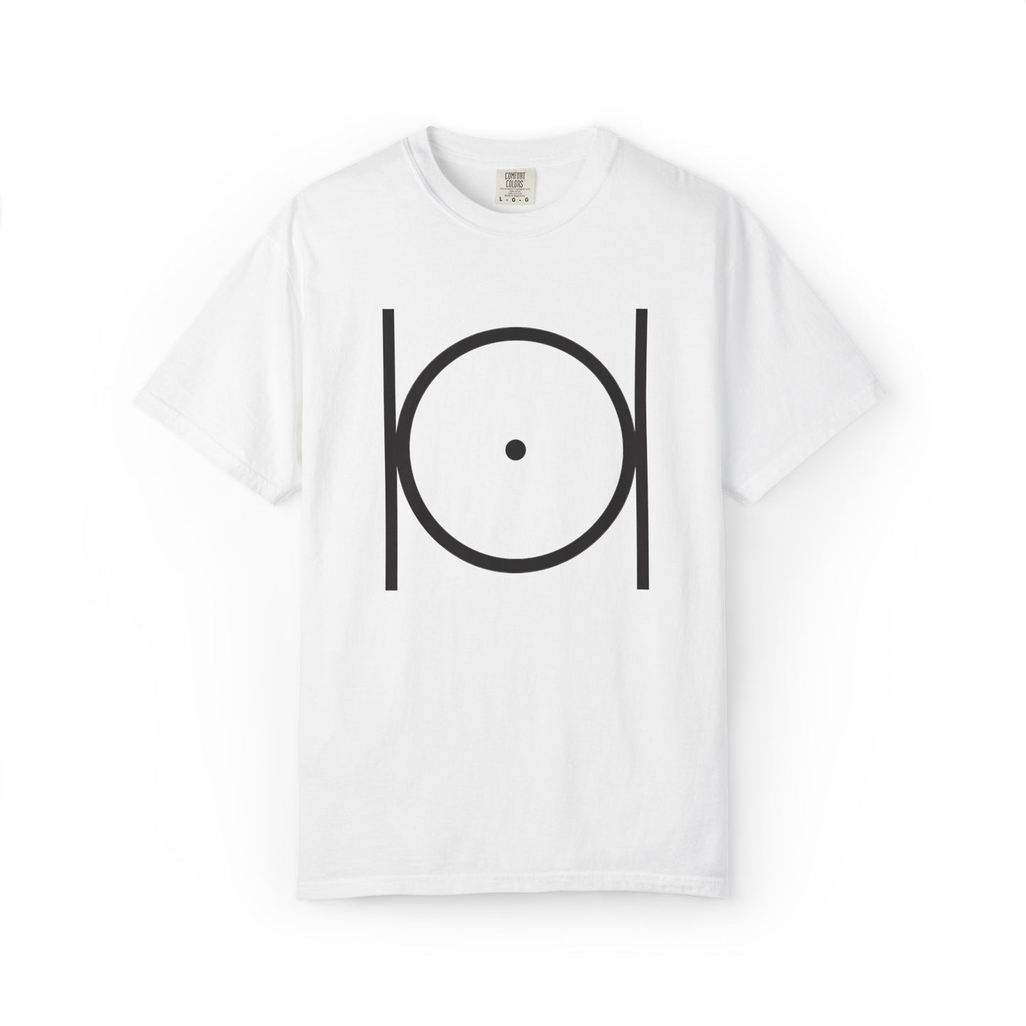 Point within a Circle & Parallel Lines Graphic Tee