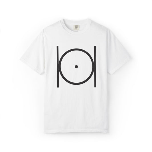 Point within a Circle & Parallel Lines Graphic Tee