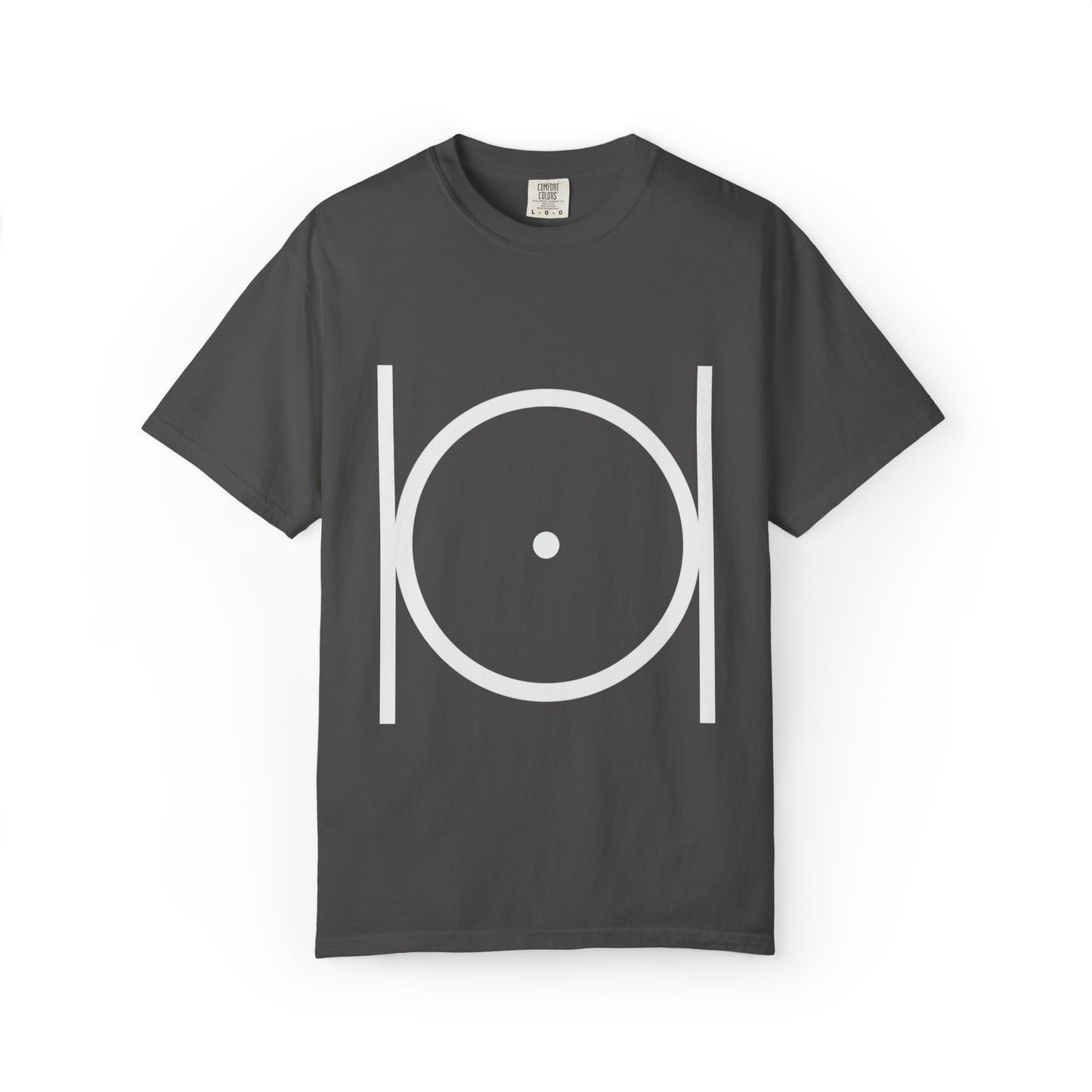 Point within a Circle & Parallel Lines Graphic Tee